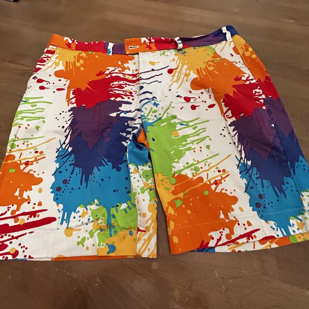Loudmouth Color Splash Flat Front Shorts